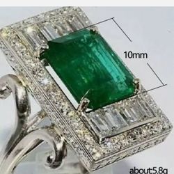925 Silver Rings Women Cubic Zirconia Size 9