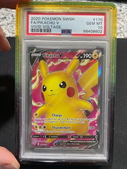 2020 Pikachu V Vivid Voltage PSA 10
