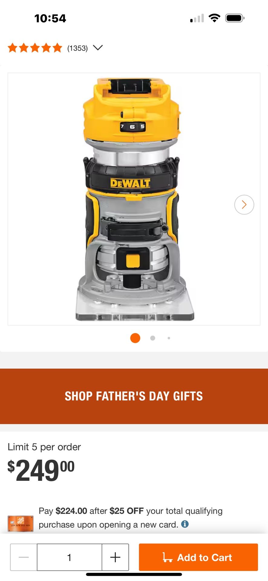 DeWalt Brushless Router