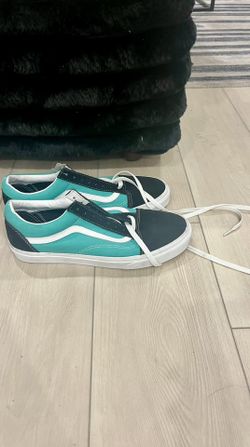 Vans Old Skool Black & Waterfall Skate Shoes 
