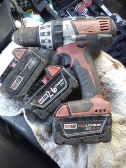 Milwaukee brushless drill 3 batteries