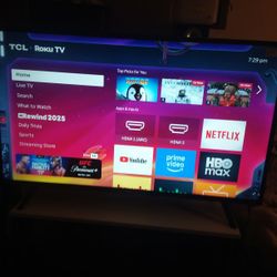 TCL ROKU TV 43" INCH CLASS FHD (1080P) SMART ROKU LED TV MODEL: 43S303TBAA REMOTE CONTROL INCLUDES 