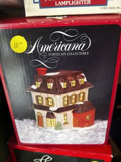 Americana Porcelain Collectible Christmas House