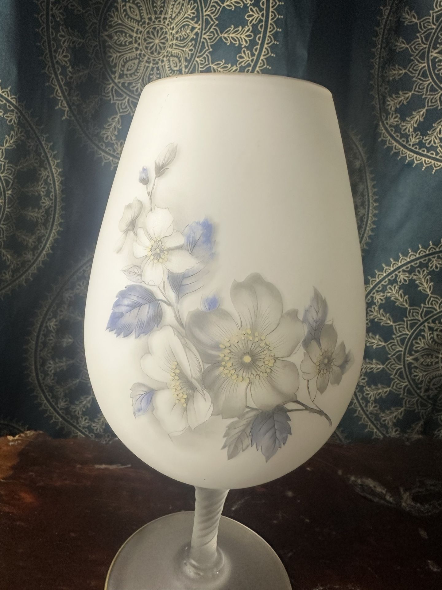 Giant Crystal Antique Wine Glass