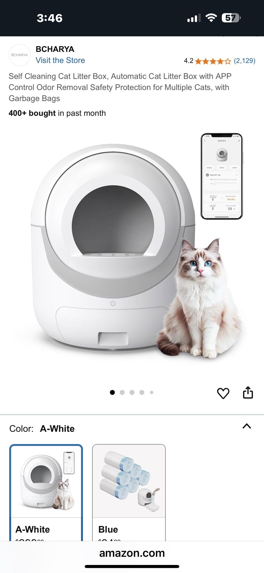 New Bcharya Cat Litter Box $200