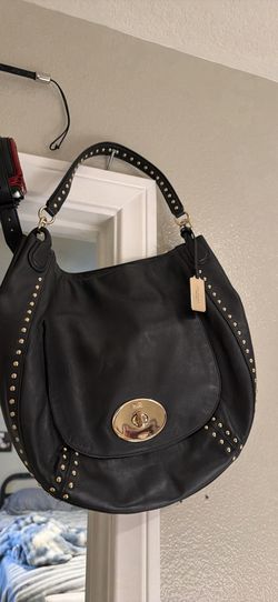 Coach Circle Hobo in Studded Calf Leather 34998 RARE