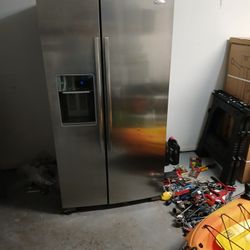 Whirlpool Gold Stainless Steel Fridge