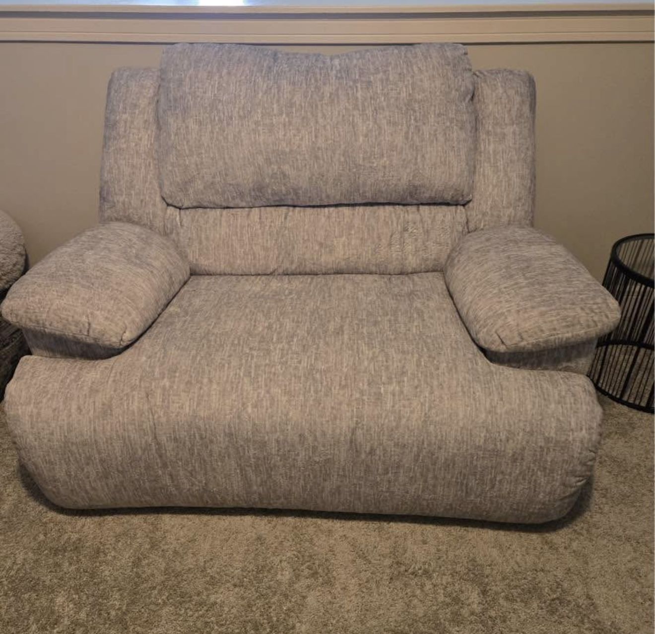 Oversized Upholstered Power Recliner