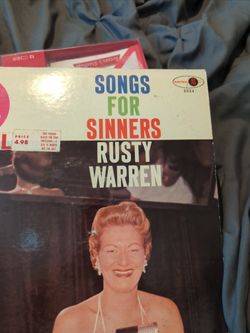 Songs For Sinners Rusty Warren Vinyl 