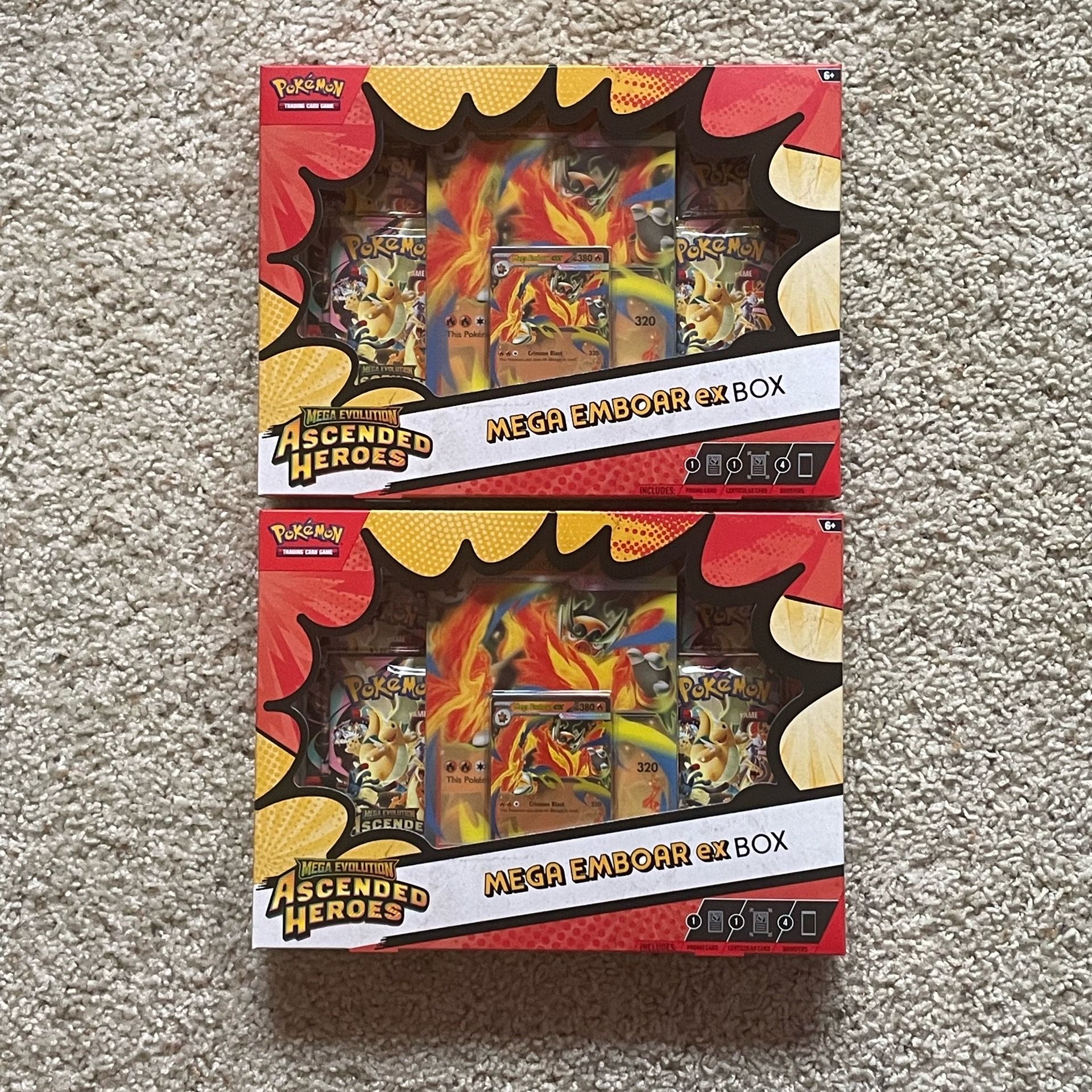 Pokemon Ascended Heroes Mega Emboar ex Box (trade for feraligatr box)