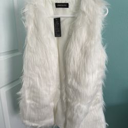 White Fur vest