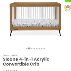 BRAND NEW Delta Children 4-1 Convertible Crib