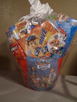 PAW PATROL GIFT BASKET!!!