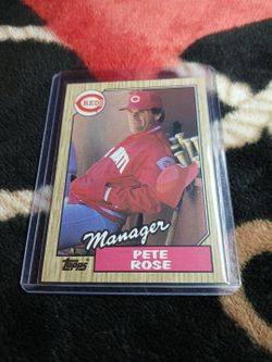 1987 Topps Pete Rose Manager Baseball Card