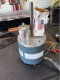 Brand new condenser fan with capacitor