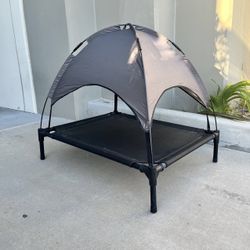 NEW Raised Dog Bed Dog Cot Pet Bed With Removable Canopy Tent
