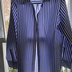 Charter Club Stripe Shirt For Women (XL) - NEW