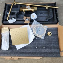 Exposed Shower Faucet Kit (Gold)