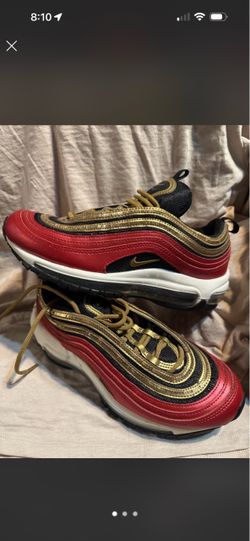 Nike Air Max 97 Red Gold Sneakers