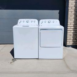 "GE" RECENT MODEL TOPLOADER MATCHING SET WASHER & ELECTRIC DRYER ULTRA KING SIZE CAPACITY  90 DAYS OF WARRANTY AND DELIVERY & INSTALLATION FREE