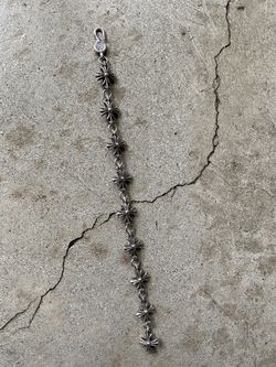 CHROME HEARTS CROSS PLUS CUT OUT HOOK BRACELET