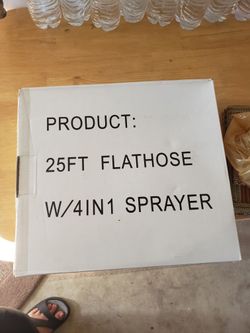 Flat Hose With Sprayer