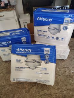 4 packets Attendes underwear extra heavy and absorbency extra L 44 "-58"