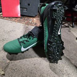 Green NIKE Football cleats 
