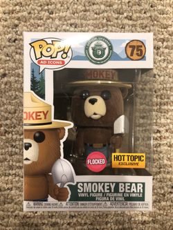 Funko Pop Vinyl - Ad Icon - Smokey Bear 🐻 (Flocked - Hot Topic Exclusive)