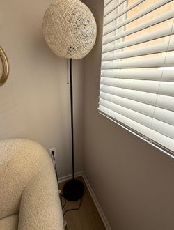 World Market Woven Floor Lamp – Modern Boho Accent Light
