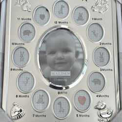 Baby Monthly Milestone First Year Photo Frame- Brand New