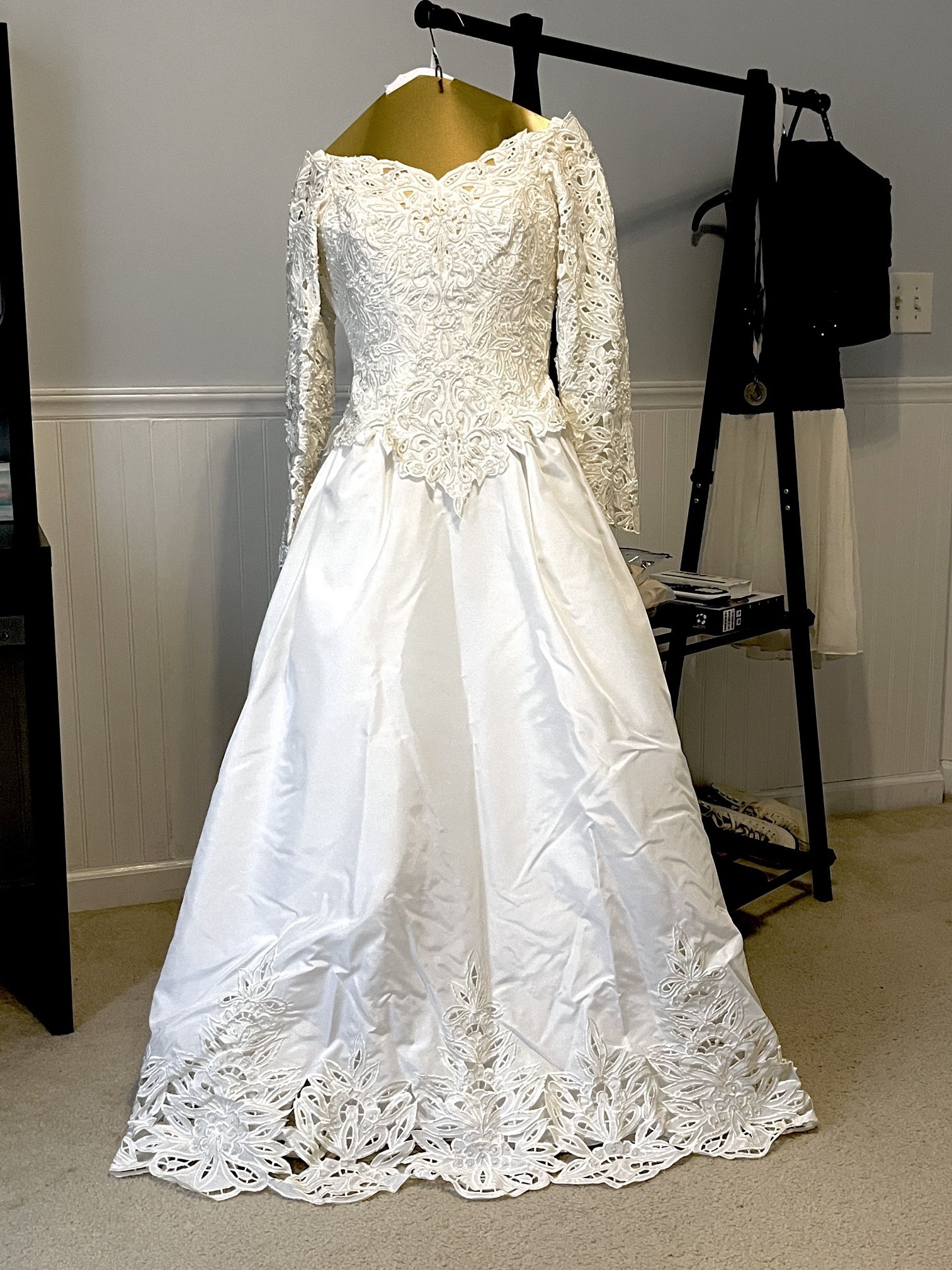 Lace Bodice Wedding Dress
