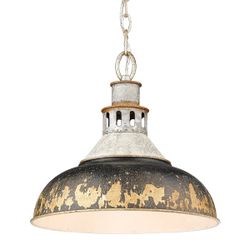 Industrial Farmhouse Galvanized Steel Pendant Light – Rustic Hanging Ceiling Fixture