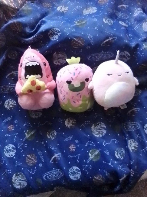 3-Pack Plushies (One Has A Boo-boo)