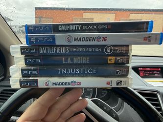 5 PlayStation PS3 & PS4 Games – Battlefield 3, Injustice, L.A. Noire & Madden