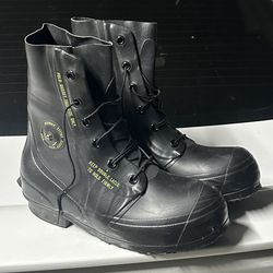 Black Combat Boots - Size 10R