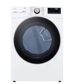 LG - 7.4 Cu. Ft. Stackable Smart Gas Dryer with Steam and Built-In Intelligence - White $475