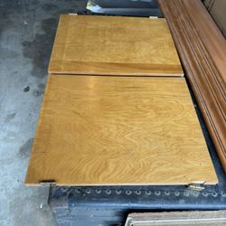 Mid Century Blond Wood Cabinet Doors