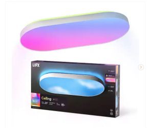 LIFX 26 in. Oval Capsule Smart White Multi-Color WiFi Selectable LED Flush Mount Ceiling Light - New