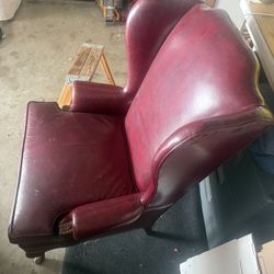 Real Leather Chair 