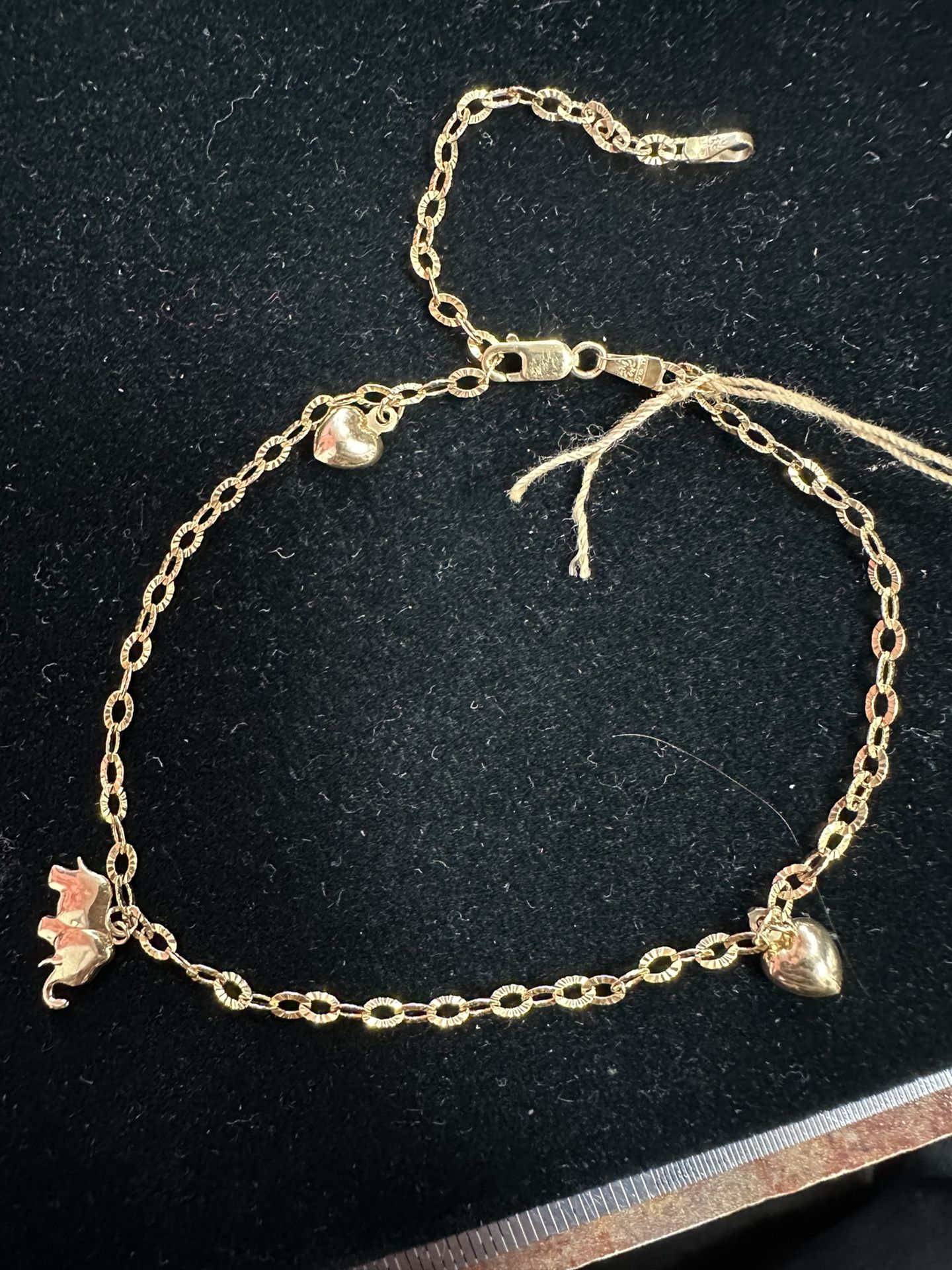 14k Curb Chain Anklet