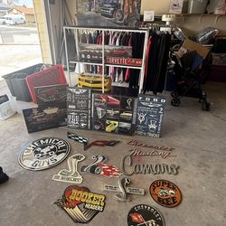 Metal Signs - corvette / Mustang