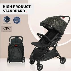 Lightweight Baby Stroller, Gravity Automatic One-Hand Fold Travel Stroller for Baby and Toddlers 0-3