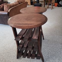 WINE BARREL -CONSOLE Table