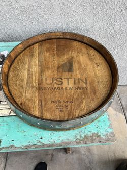 Wine Barrel lazy Susan