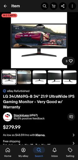 LG 34" Gaming Monitor 