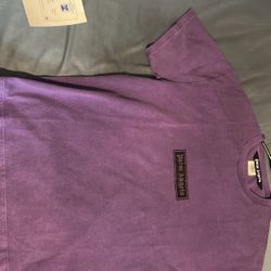 Palm Angels Box Logo Purple Tee Shirt