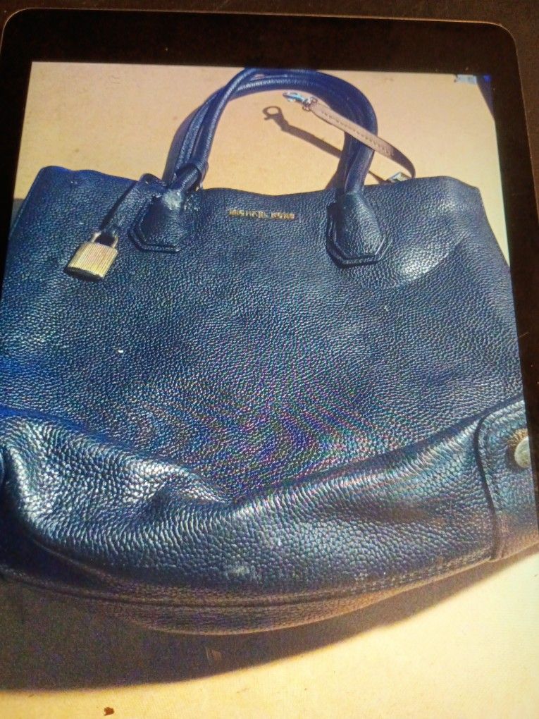 MICHAEL KORS  MERCER ACCORDION GENUINE LEATHER BAG