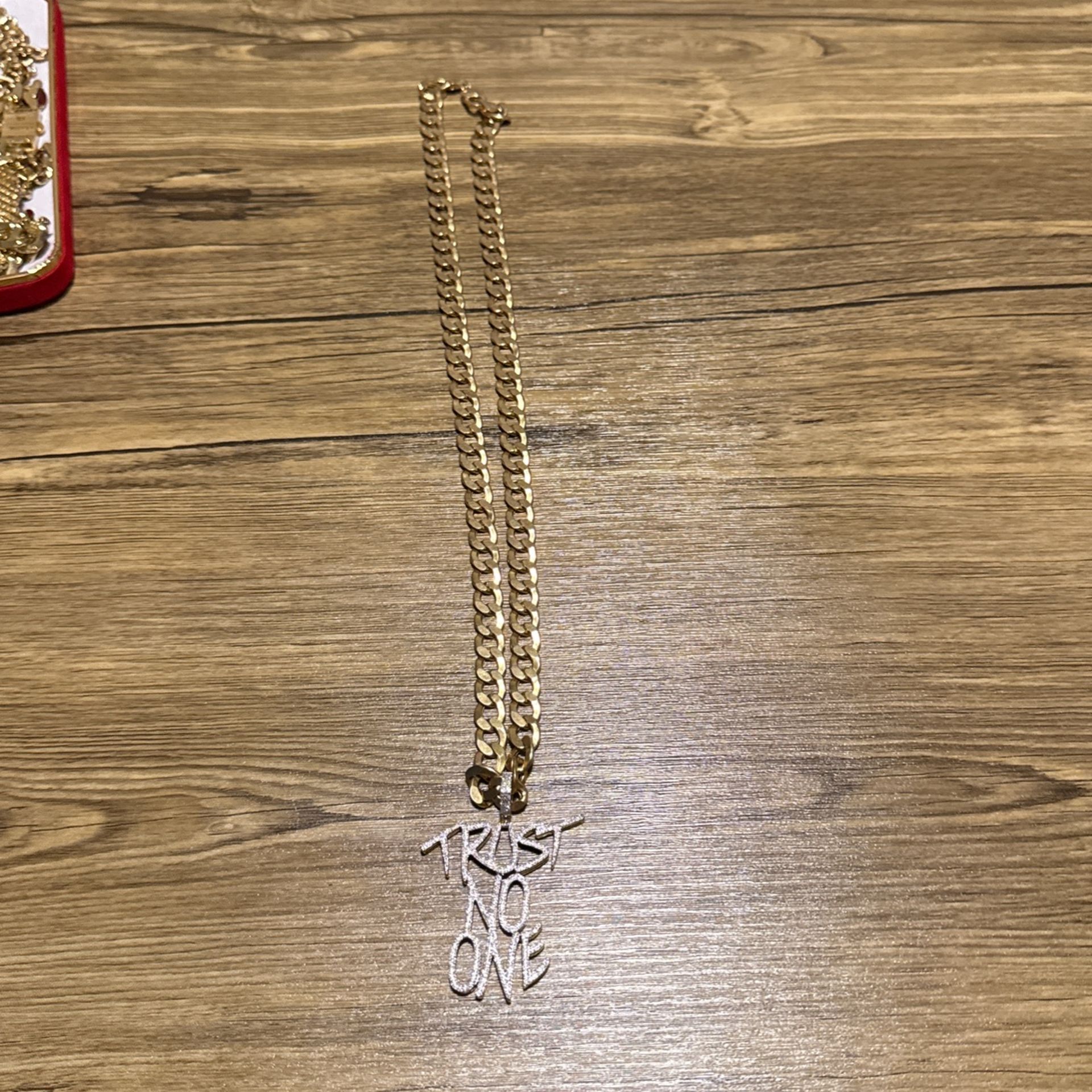 REAL GOLD CUSTOM PENDANT W/ Necklace