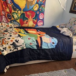 Twin Bed With Bottom Bed And Mattress 